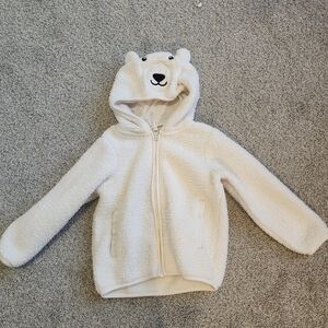 Gymboree White Fleece Hoodie